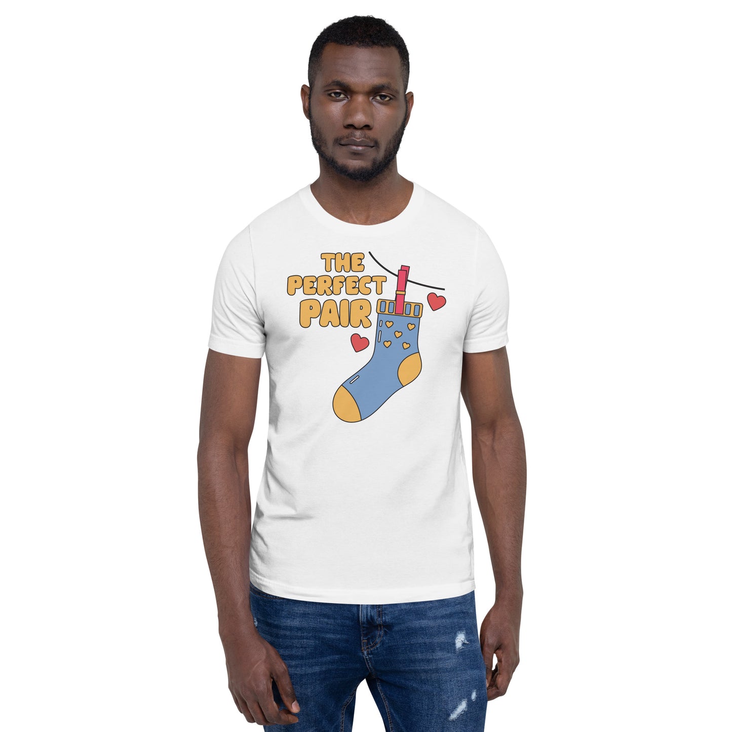 Adult 'Perfect Pair' Right Sock Staple T-shirt