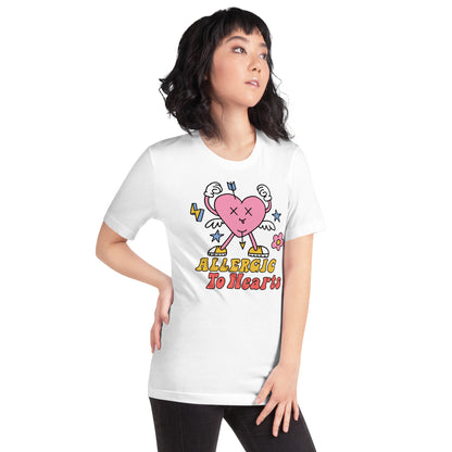 Adult 'Allergic to Hearts' Staple T-shirt