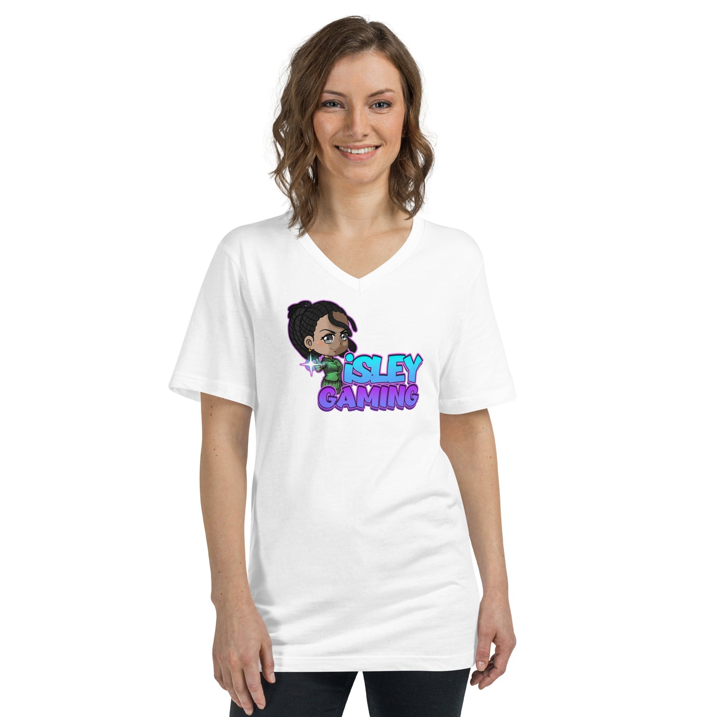 Adult iSLEYGaming 'Pew-Pew' V-Neck T-Shirt