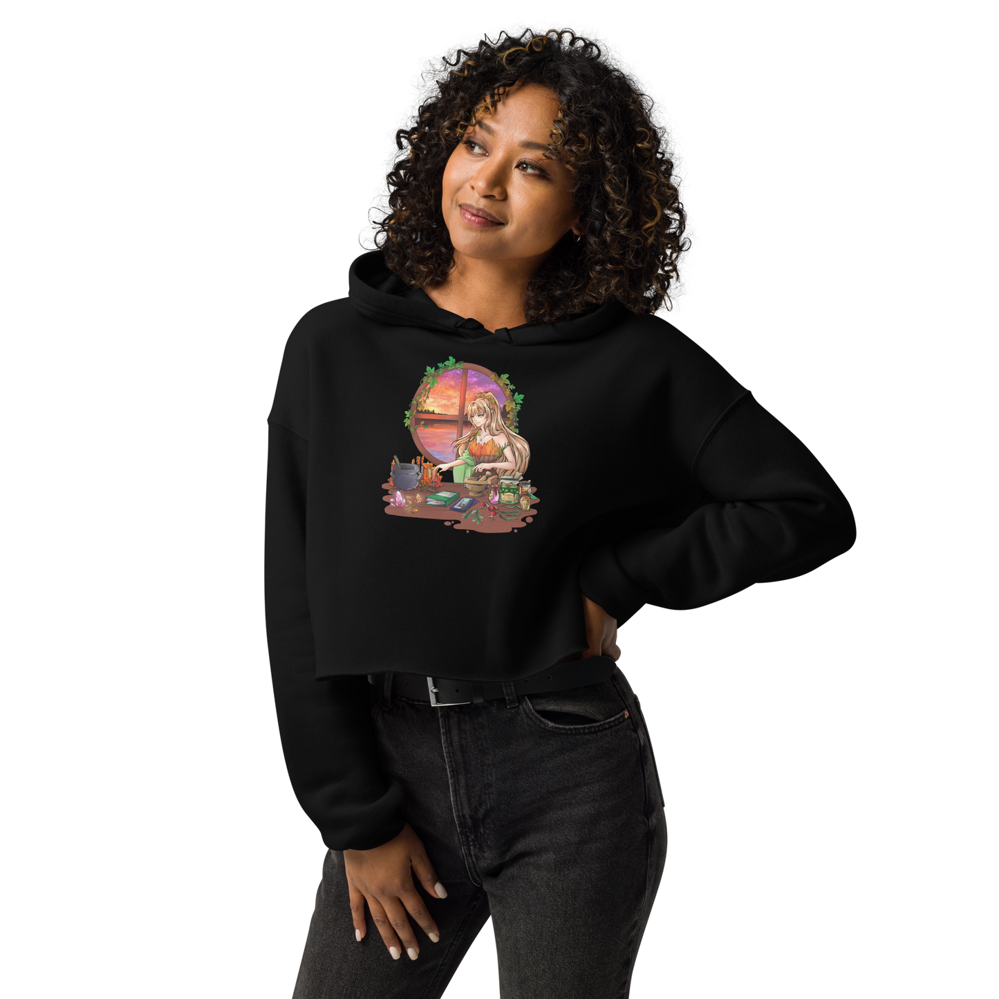 Women's Lady Nostia 'Alchemy' Cropped Hoodie