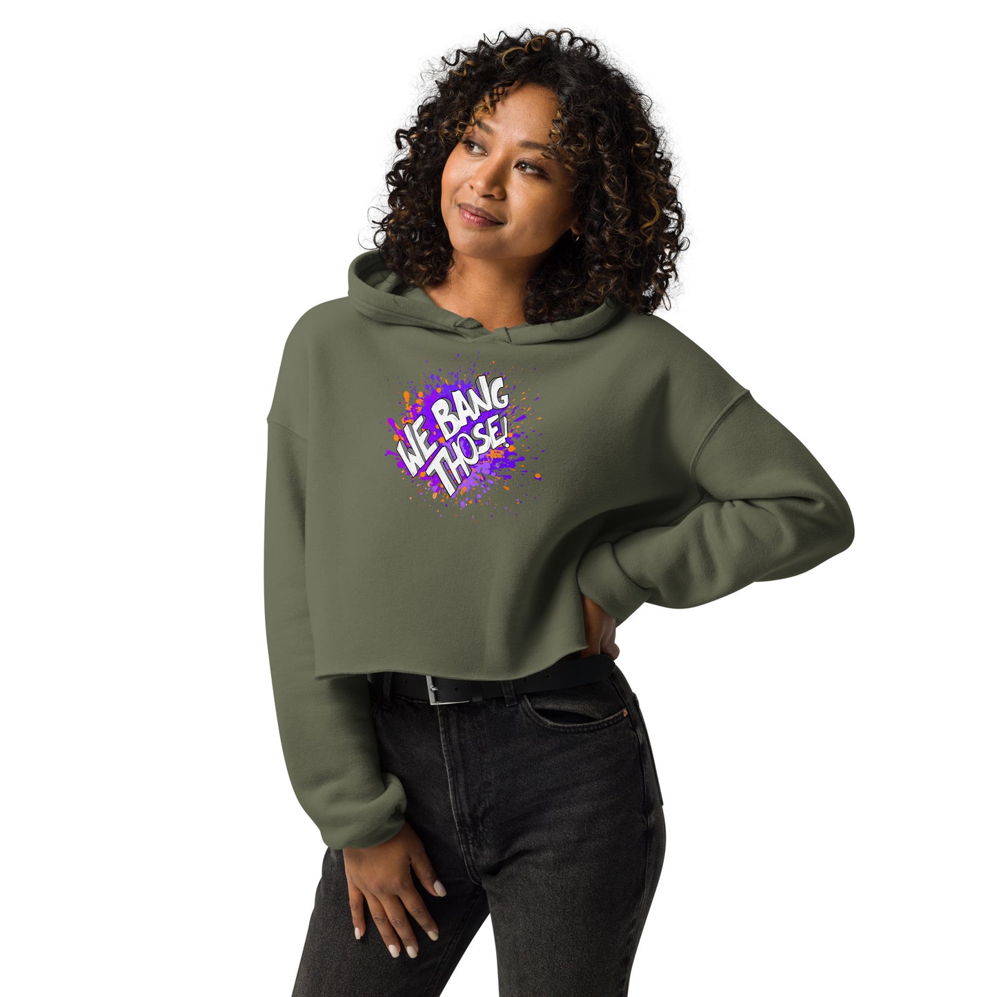 Women's Manjara 'We Bang Those' Cropped Hoodie