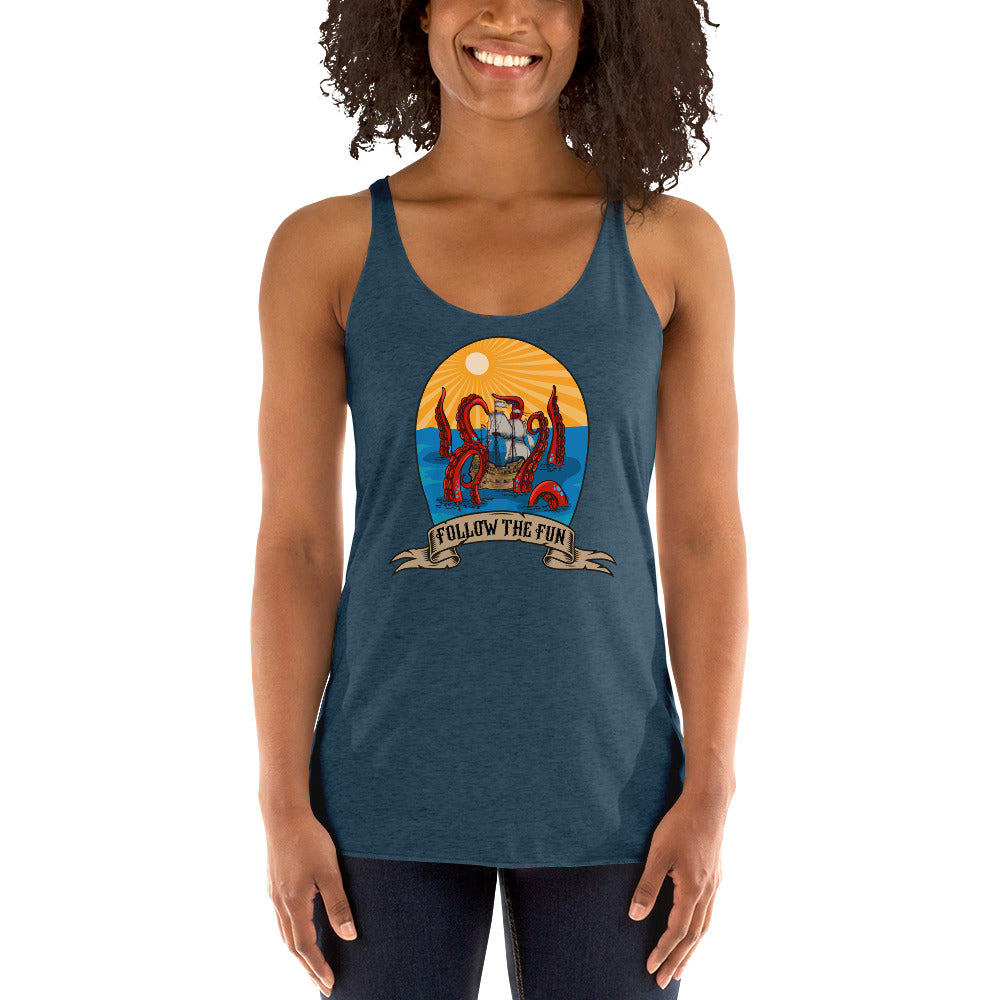 Women's Reid Likes Games 'Follow the Fun' Racerback Tank