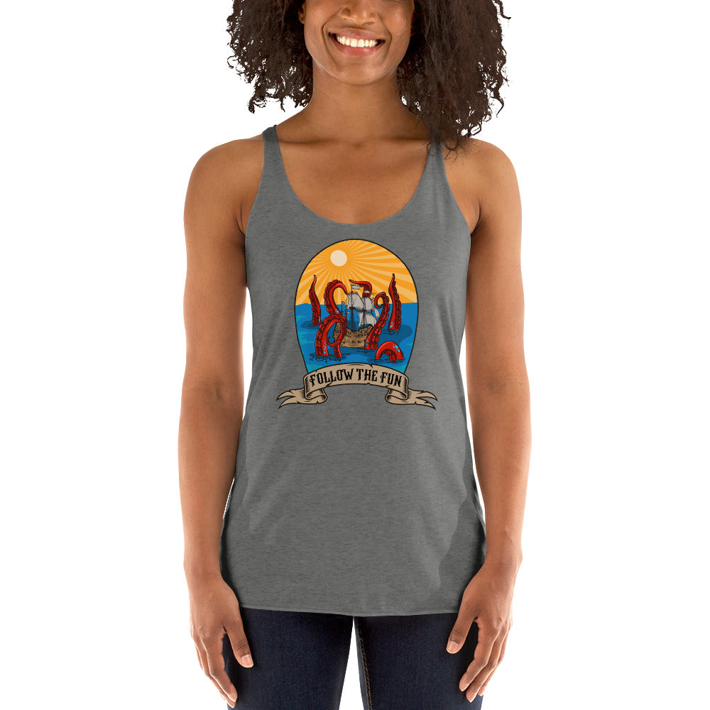 Women's Reid Likes Games 'Follow the Fun' Racerback Tank