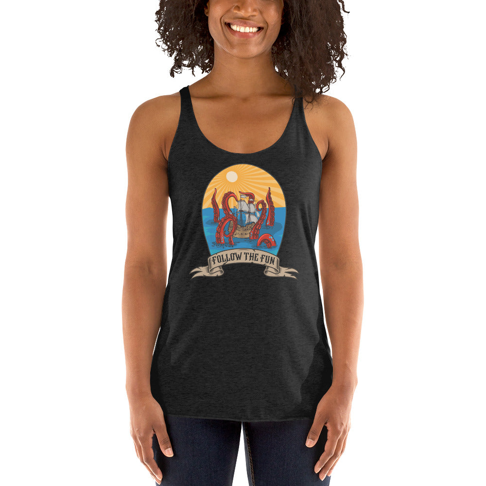 Women's Reid Likes Games 'Follow the Fun' Racerback Tank