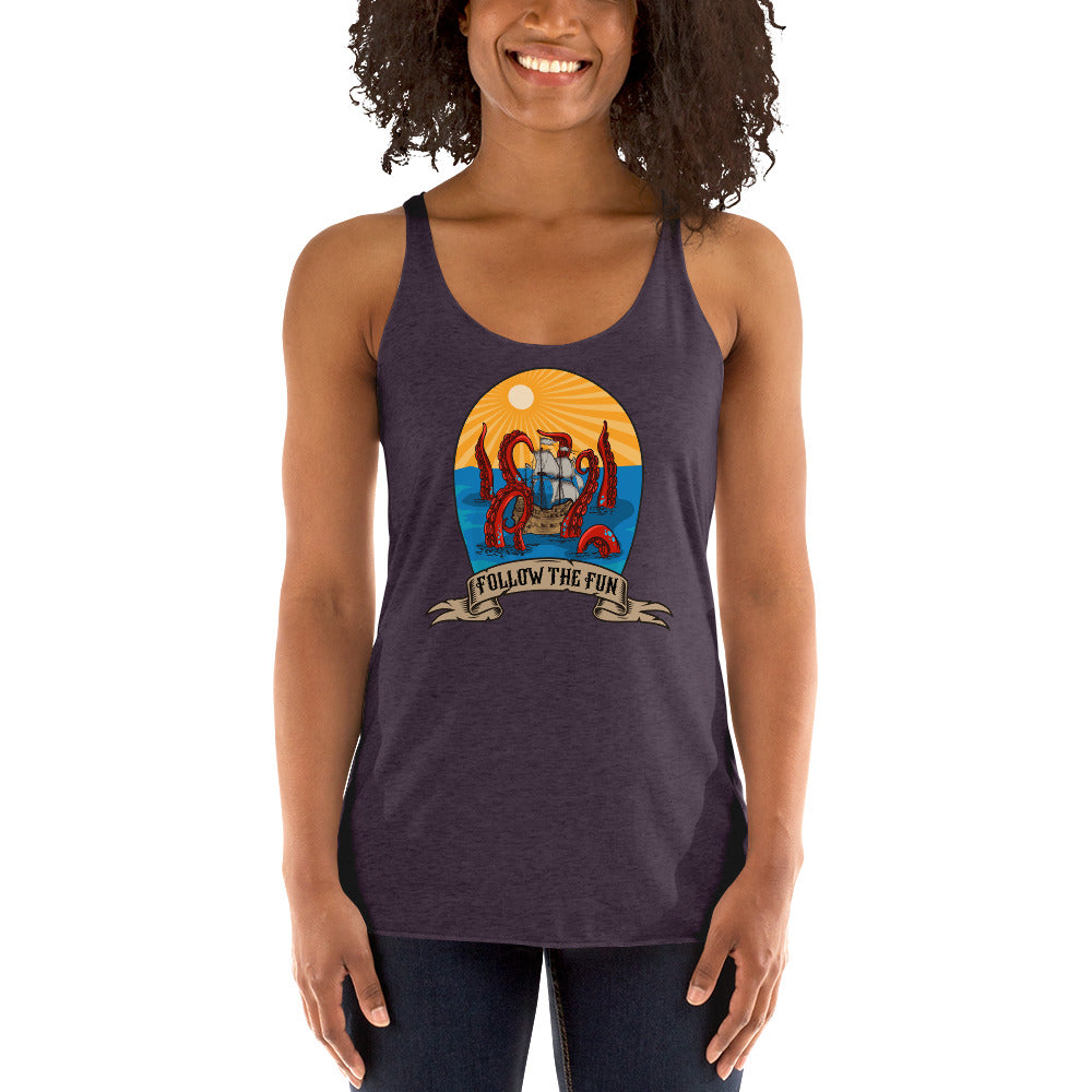 Women's Reid Likes Games 'Follow the Fun' Racerback Tank