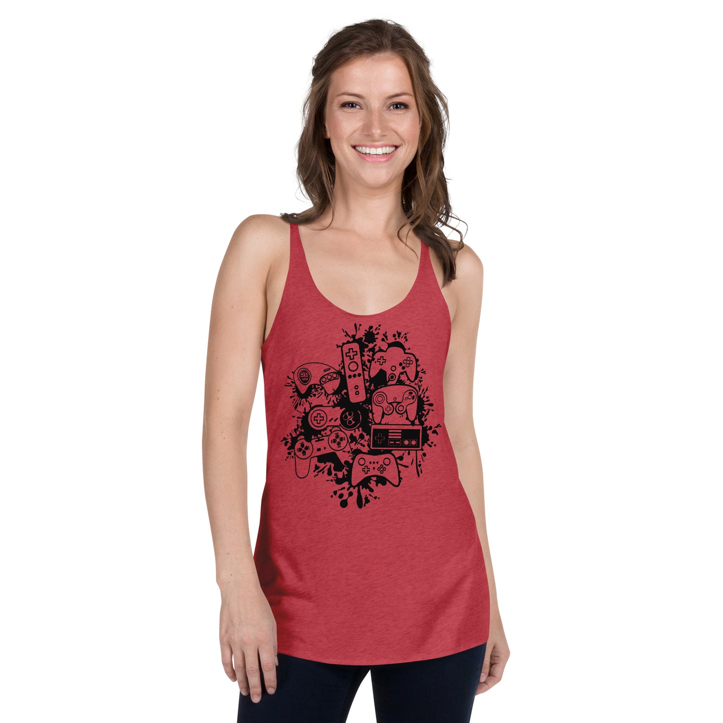 Women's 'Controller Splash' Racerback Tank