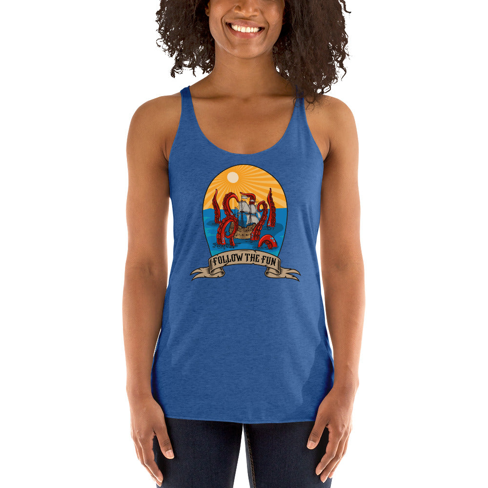 Women's Reid Likes Games 'Follow the Fun' Racerback Tank