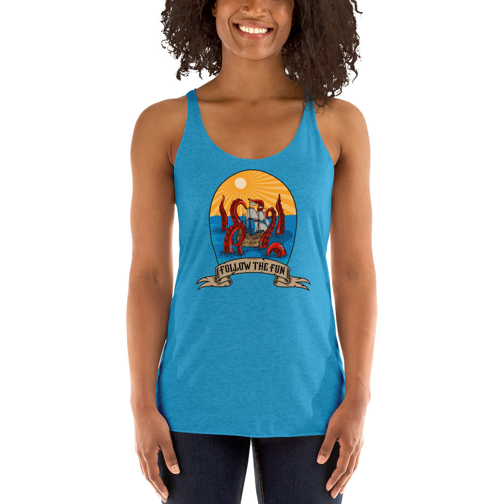 Women's Reid Likes Games 'Follow the Fun' Racerback Tank