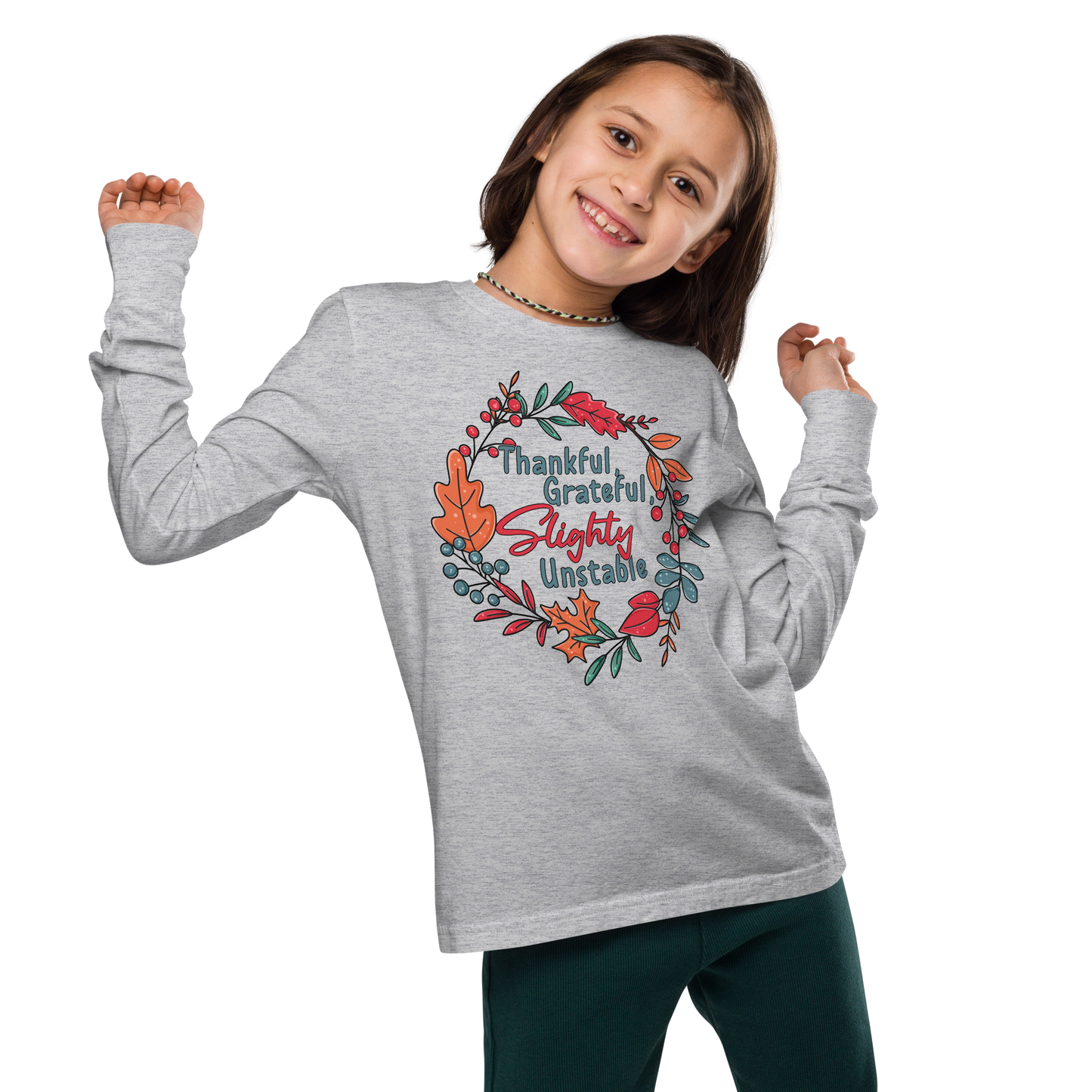 Youth GU 'Thankful and Grateful' Long Sleeve T-Shirt