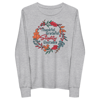 Youth GU 'Thankful and Grateful' Long Sleeve T-Shirt