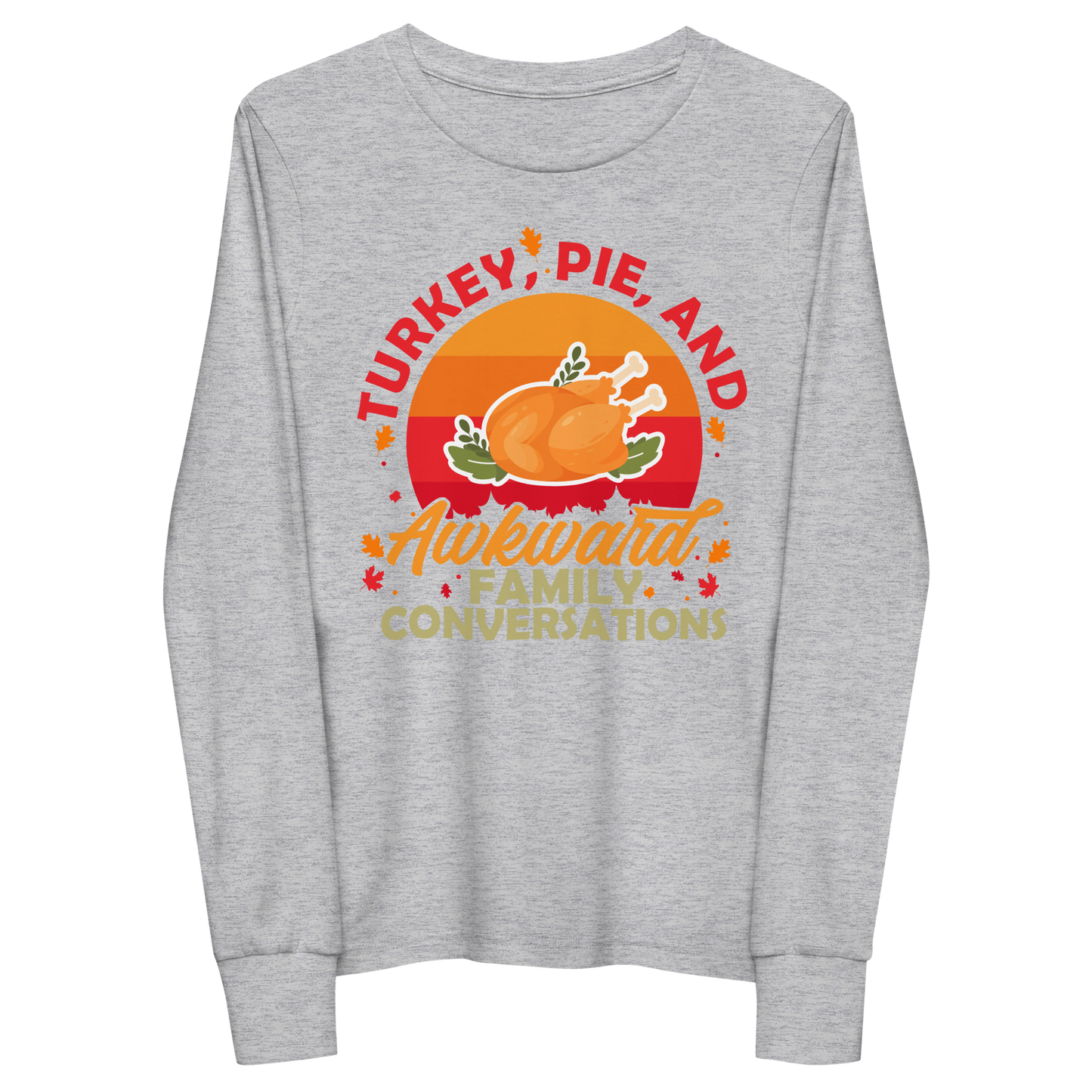 Youth GU 'Turkey and Pie' Long Sleeve T-Shirt