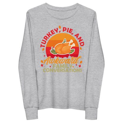 Youth GU 'Turkey and Pie' Long Sleeve T-Shirt