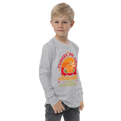 Youth GU 'Turkey and Pie' Long Sleeve T-Shirt