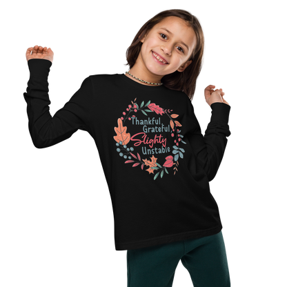 Youth GU 'Thankful and Grateful' Long Sleeve T-Shirt