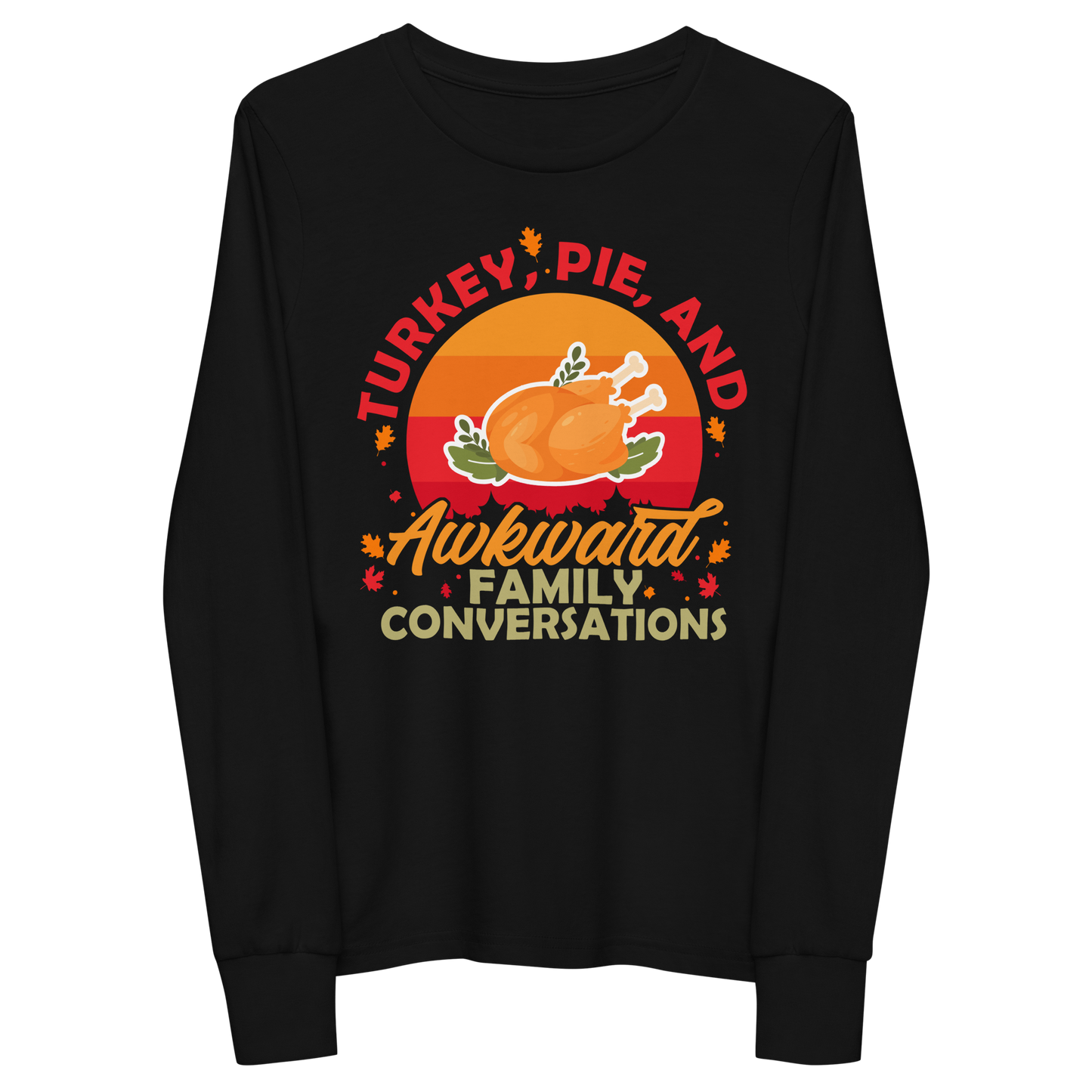 Youth GU 'Turkey and Pie' Long Sleeve T-Shirt