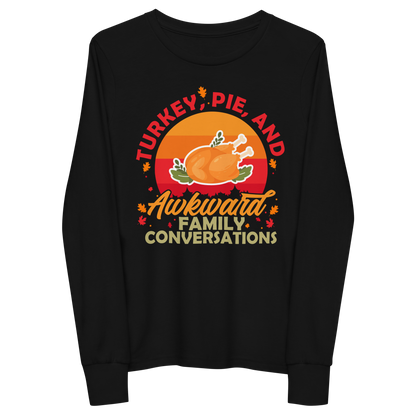 Youth GU 'Turkey and Pie' Long Sleeve T-Shirt