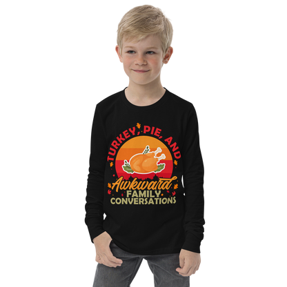 Youth GU 'Turkey and Pie' Long Sleeve T-Shirt