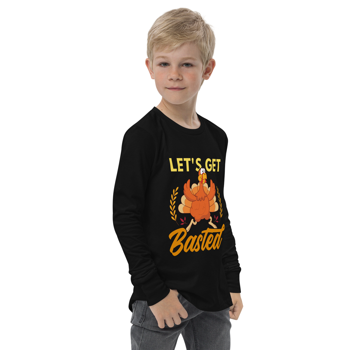 Youth GU 'Let's Get Basted' Long Sleeve T-Shirt