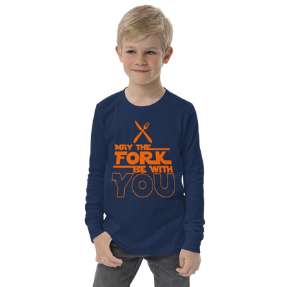 Youth GU 'May the Fork' Long Sleeve T-Shirt