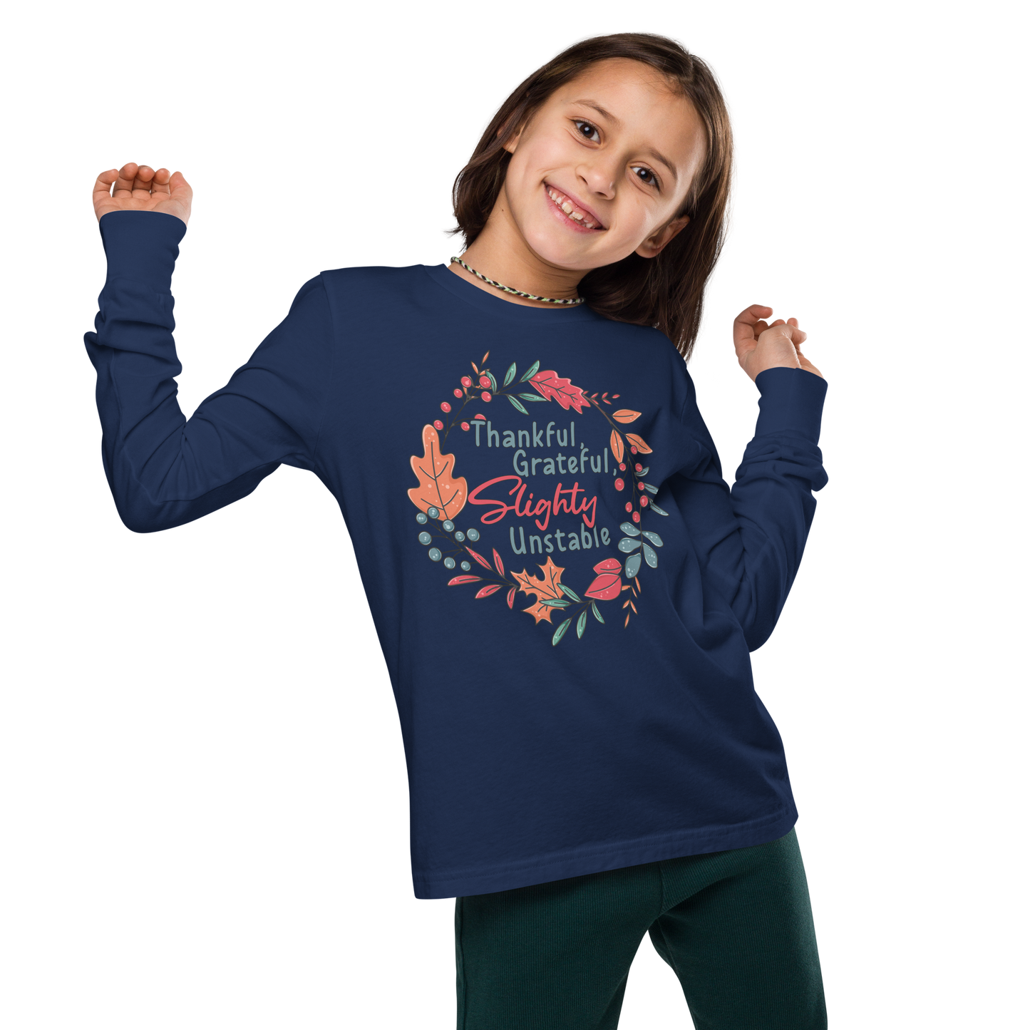 Youth GU 'Thankful and Grateful' Long Sleeve T-Shirt