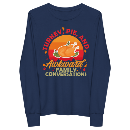 Youth GU 'Turkey and Pie' Long Sleeve T-Shirt