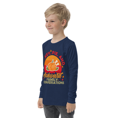 Youth GU 'Turkey and Pie' Long Sleeve T-Shirt