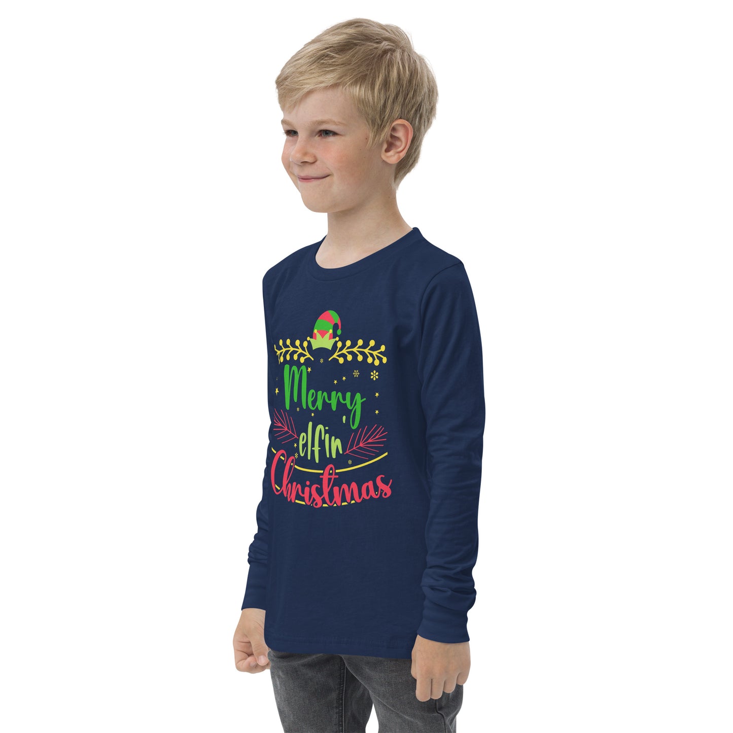 Youth 'Elifin' Christmas' Long Sleeve T-Shirt