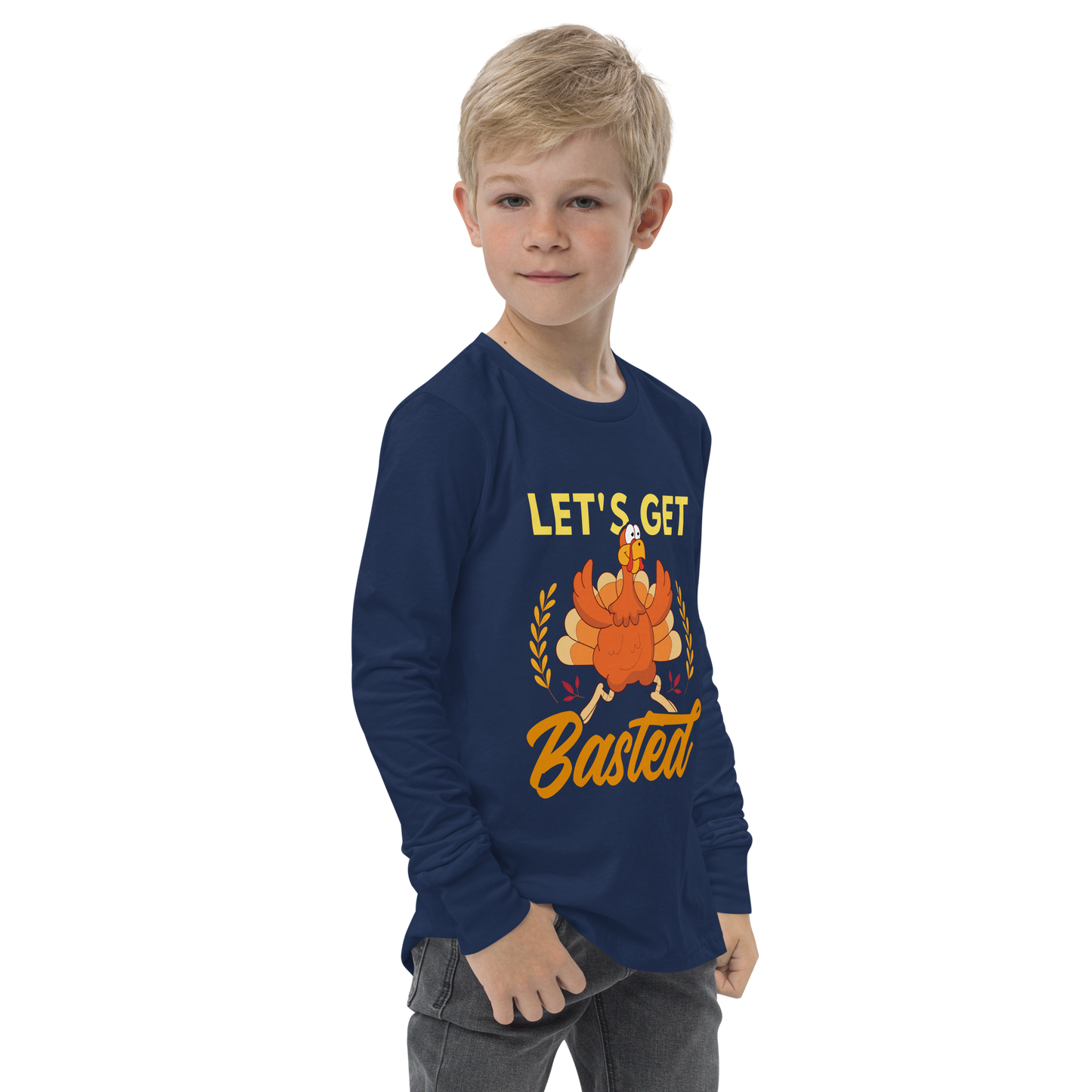 Youth GU 'Let's Get Basted' Long Sleeve T-Shirt