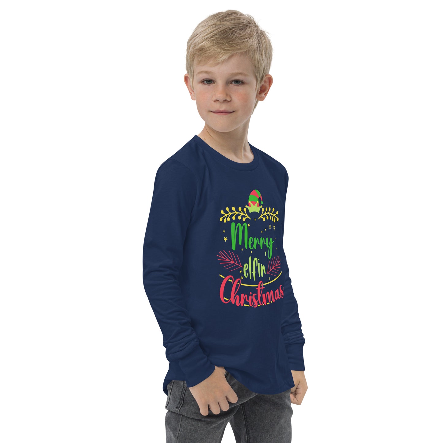 Youth 'Elifin' Christmas' Long Sleeve T-Shirt