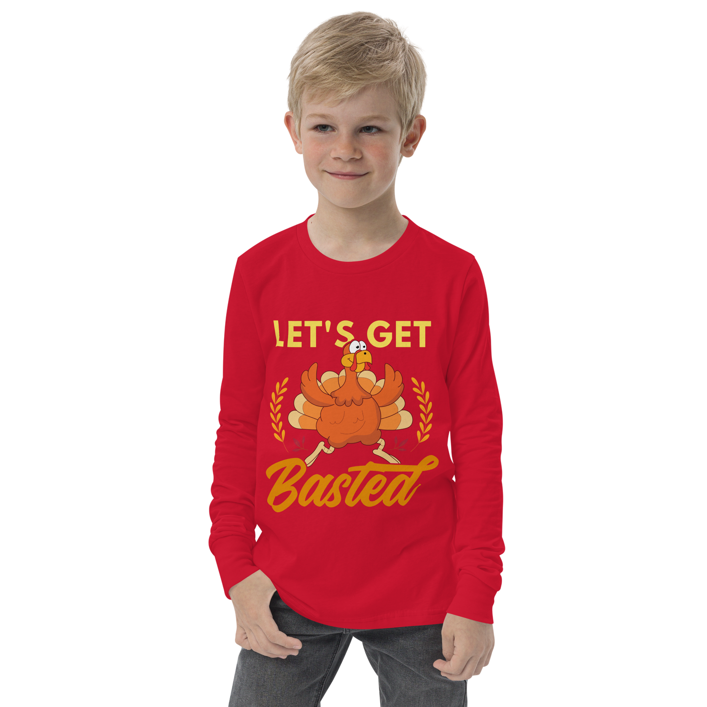 Youth GU 'Let's Get Basted' Long Sleeve T-Shirt