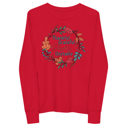 Youth GU 'Thankful and Grateful' Long Sleeve T-Shirt