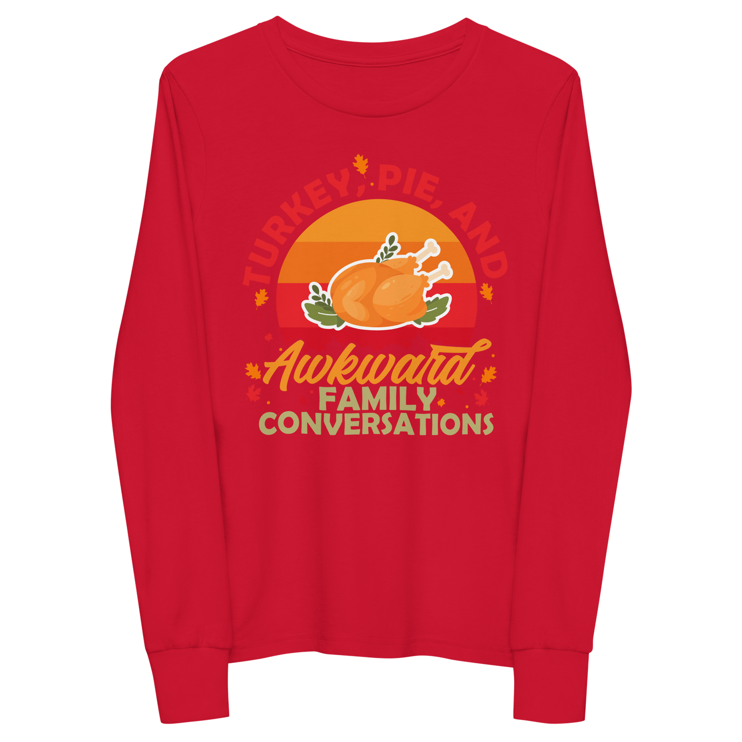 Youth GU 'Turkey and Pie' Long Sleeve T-Shirt