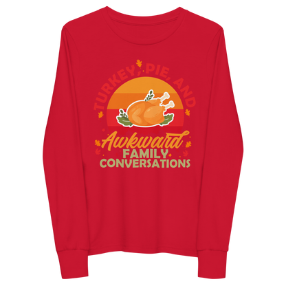 Youth GU 'Turkey and Pie' Long Sleeve T-Shirt