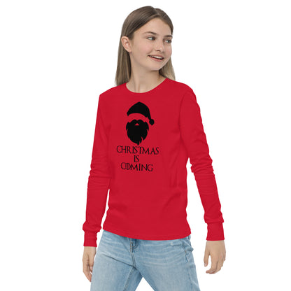 Youth 'Christmas is Coming' Long Sleeve T-Shirt