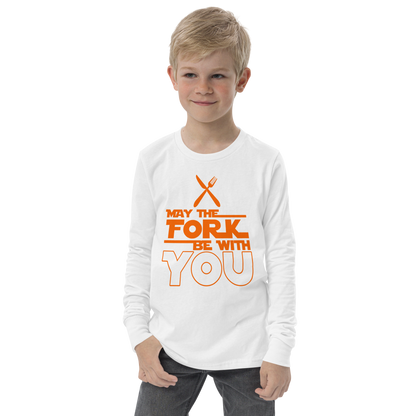 Youth GU 'May the Fork' Long Sleeve T-Shirt