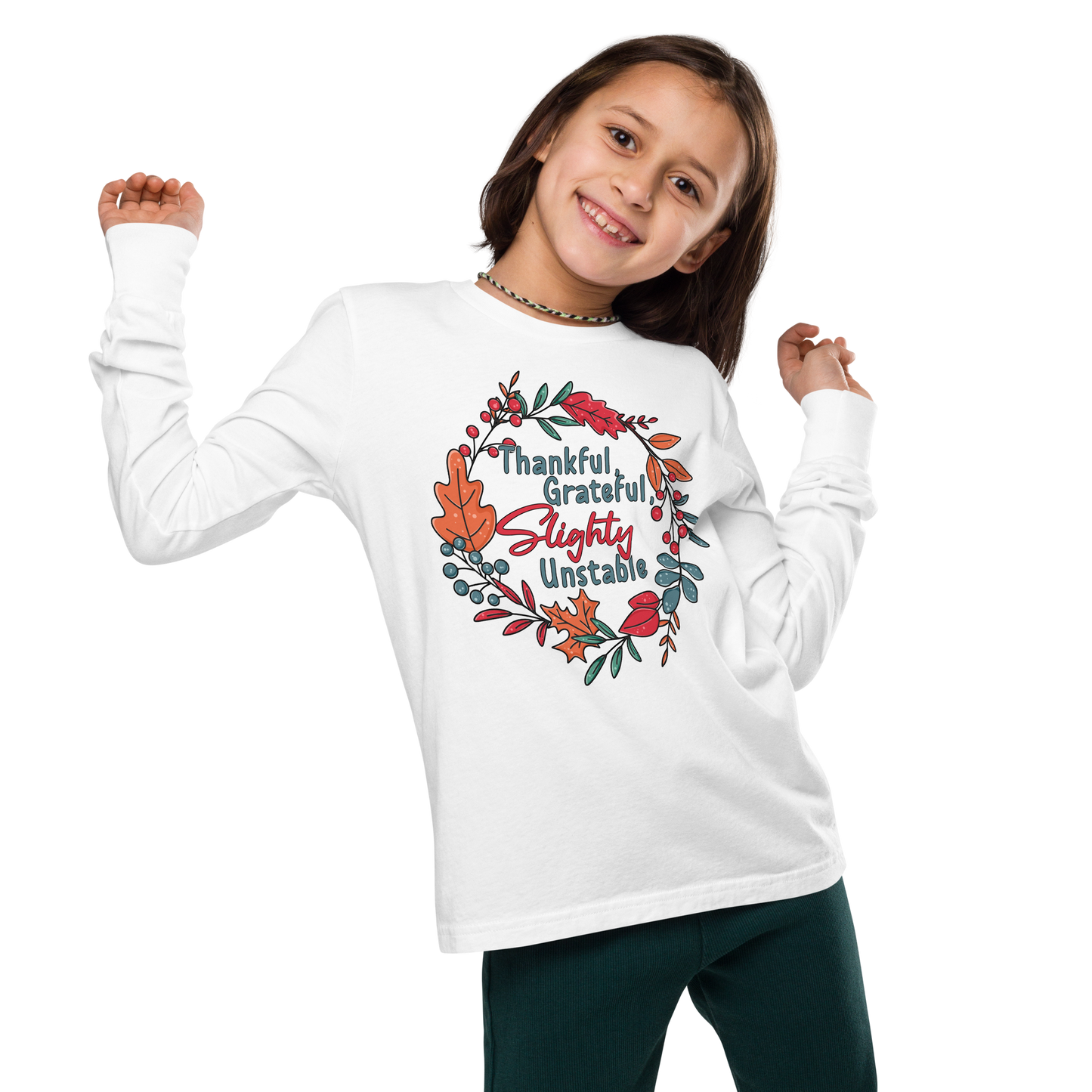 Youth GU 'Thankful and Grateful' Long Sleeve T-Shirt