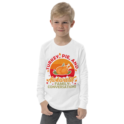 Youth GU 'Turkey and Pie' Long Sleeve T-Shirt