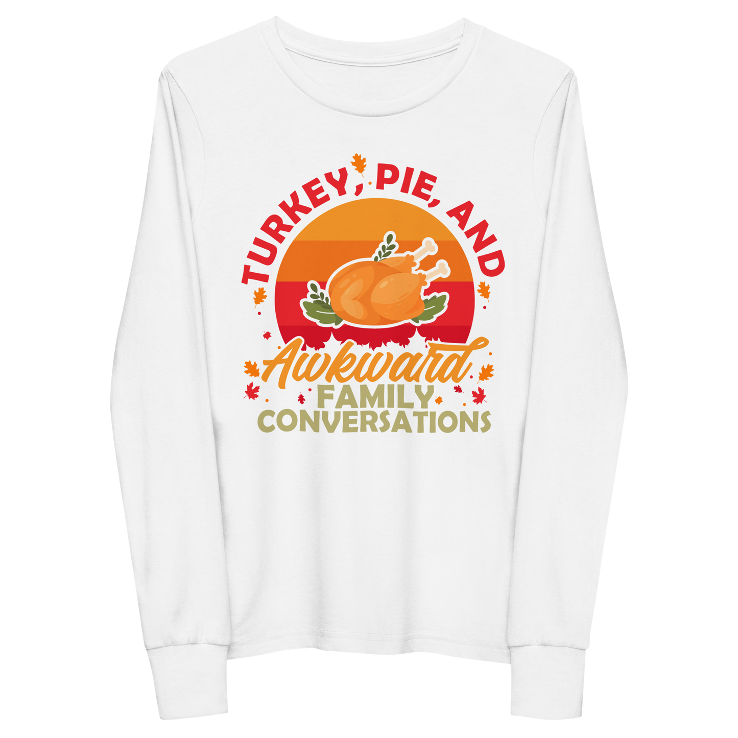 Youth GU 'Turkey and Pie' Long Sleeve T-Shirt