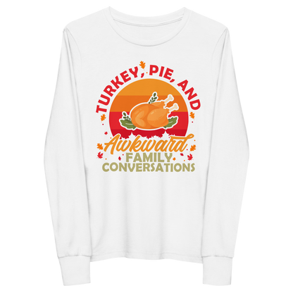 Youth GU 'Turkey and Pie' Long Sleeve T-Shirt