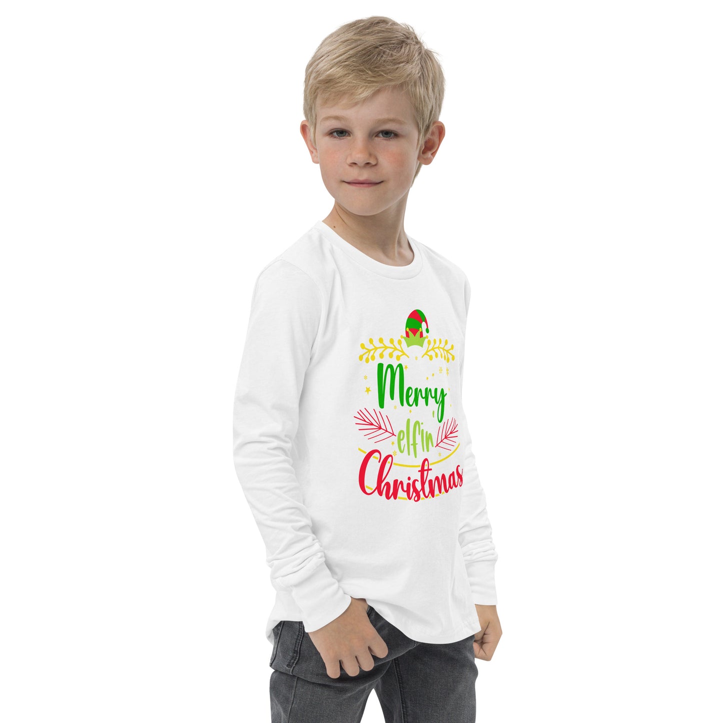 Youth 'Elifin' Christmas' Long Sleeve T-Shirt