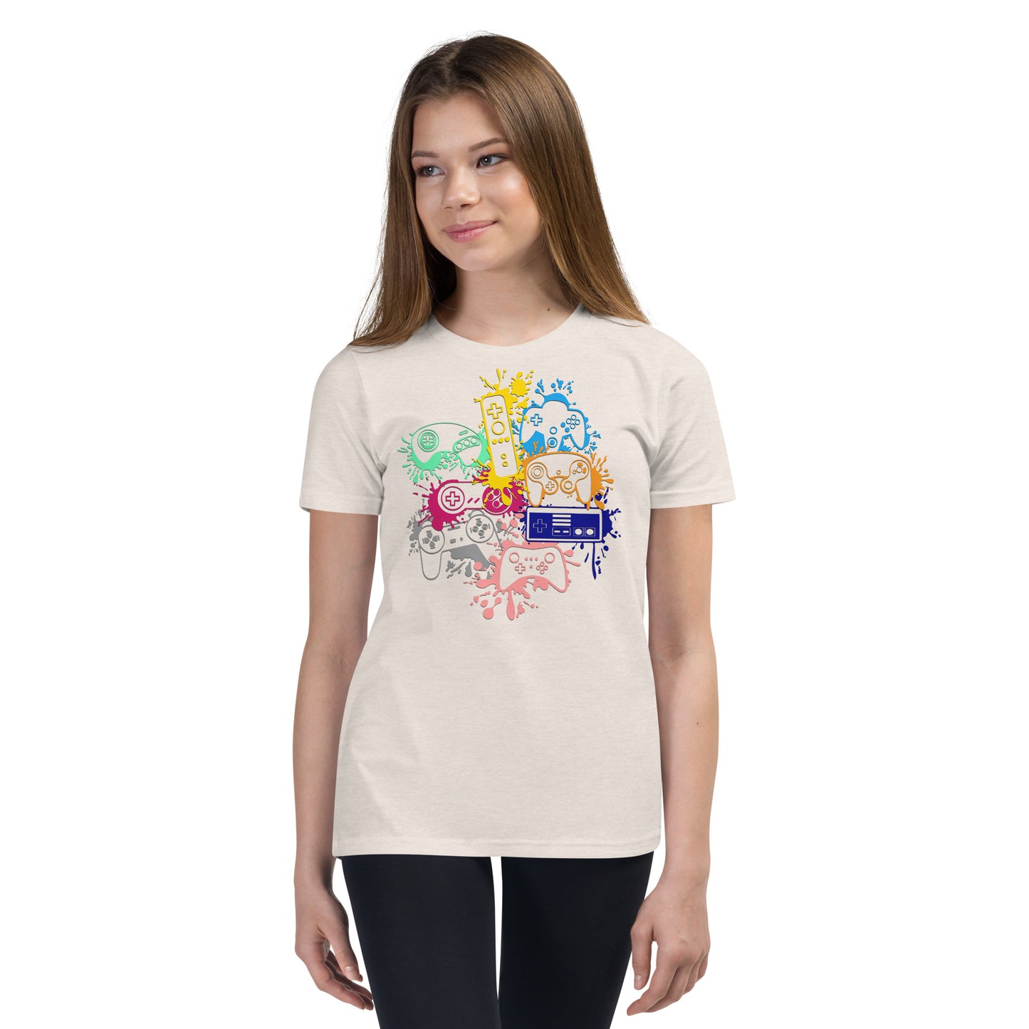 Youth 'Rainbow Controller Splash' Staple T-Shirt