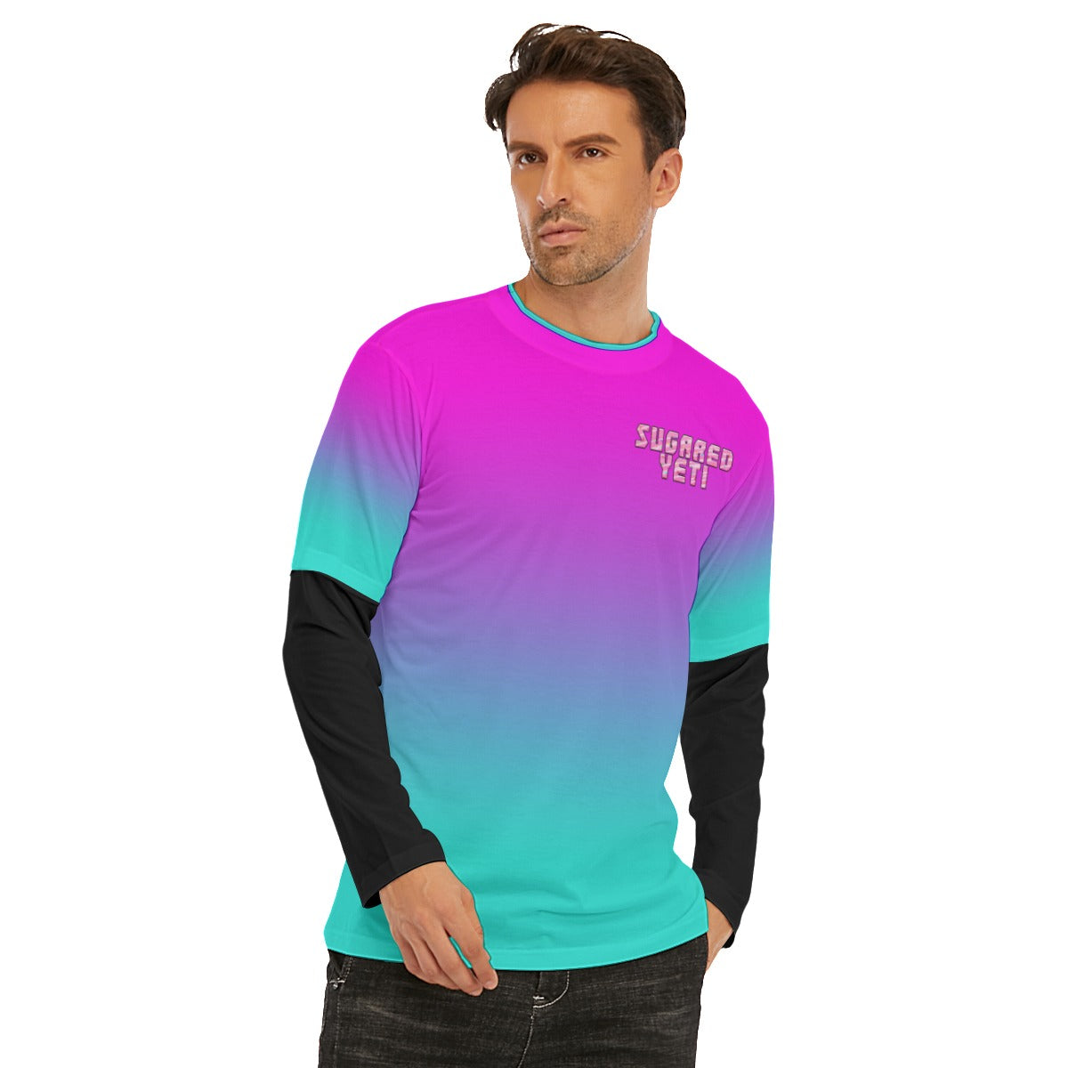 Men's SugaredYeti Long Sleeve Illusion T-Shirt