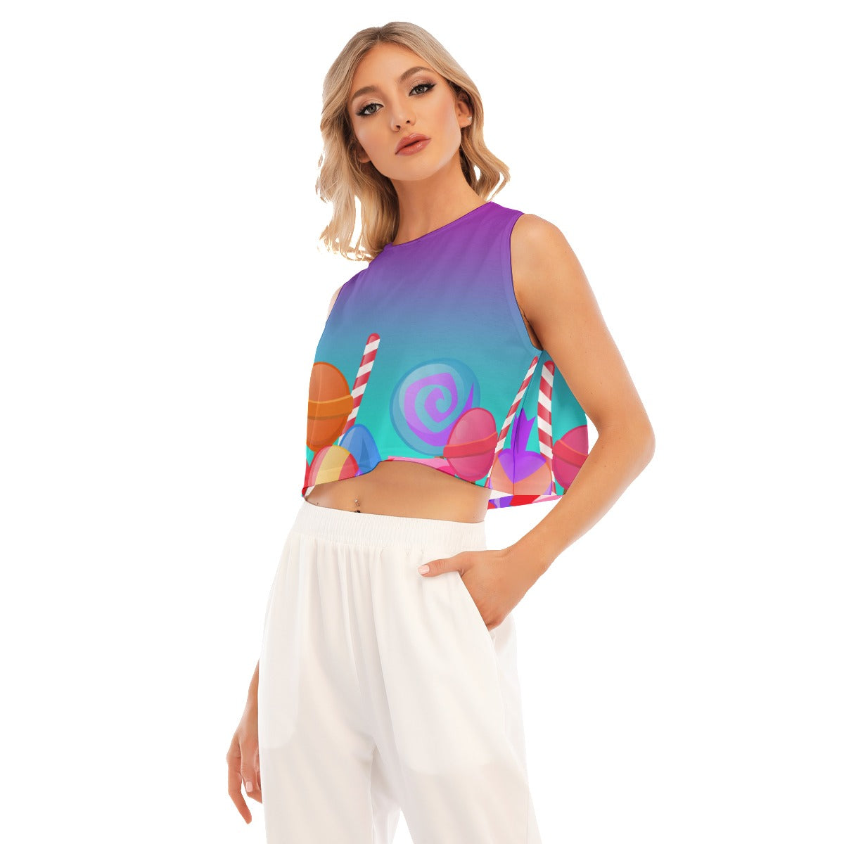 Women's SugaredYeti Sleeveless Crop Top