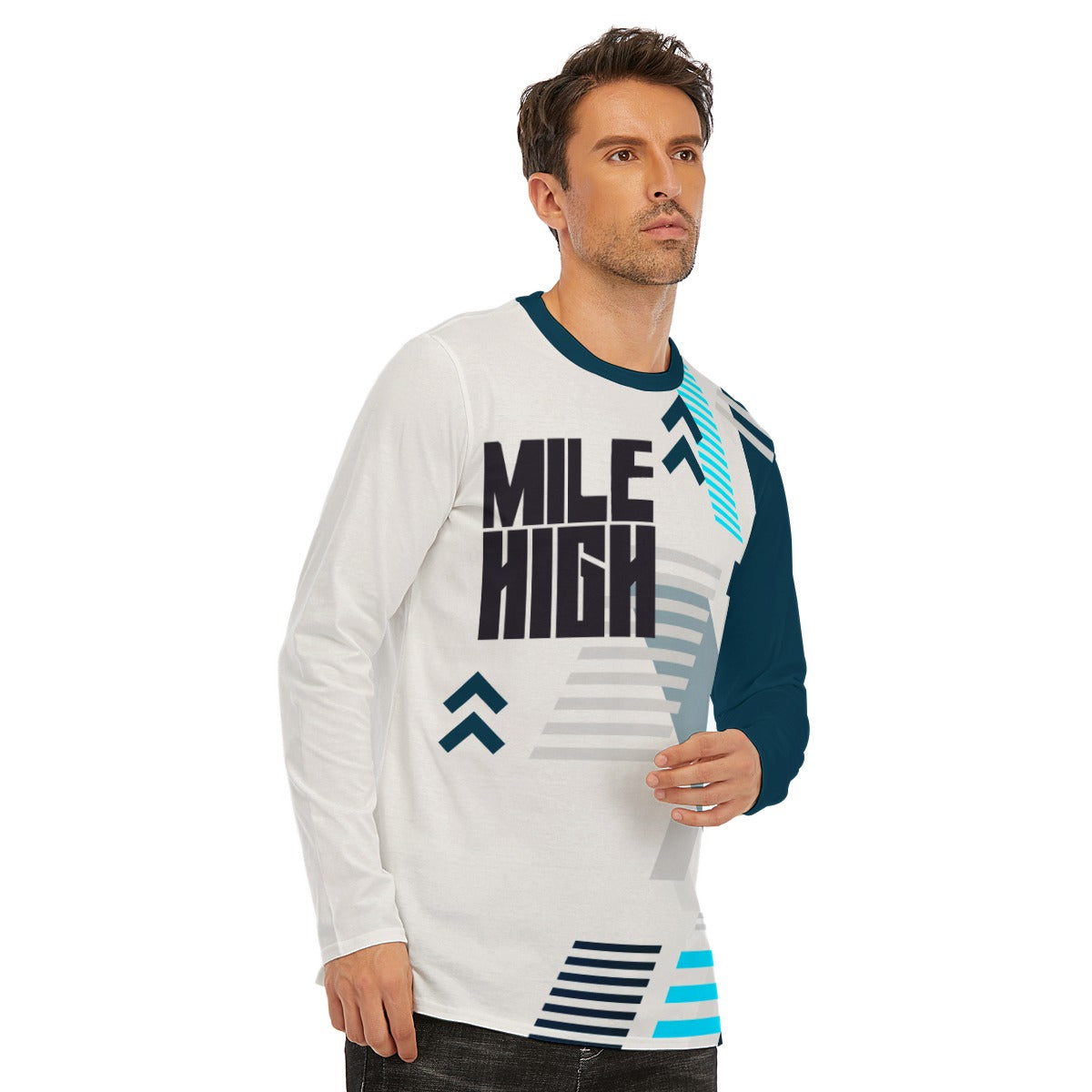 Mile High Gaming Unisex AOP Long Sleeve Tee