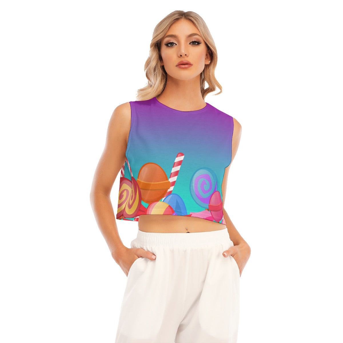 Women's SugaredYeti Sleeveless Crop Top