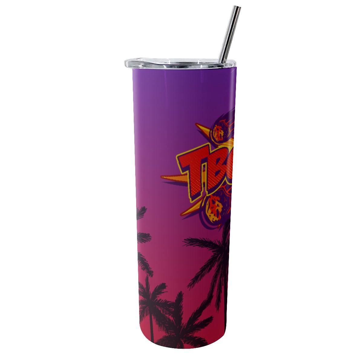 Tbodin Gaming 20oz Glitter Tumbler With Straw