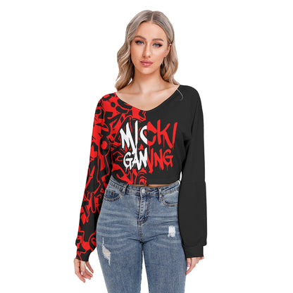 Micki Gaming Women's AOP Drop Shoulder Sweatshirt