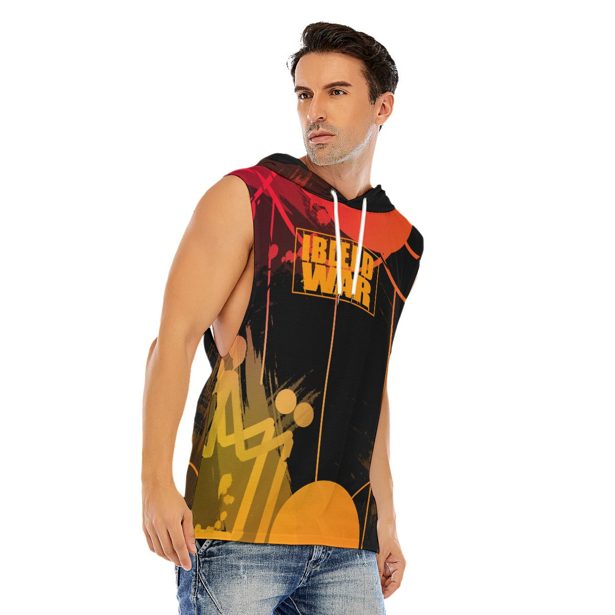 iBLEEDwar Men's AOP Hooded Tank