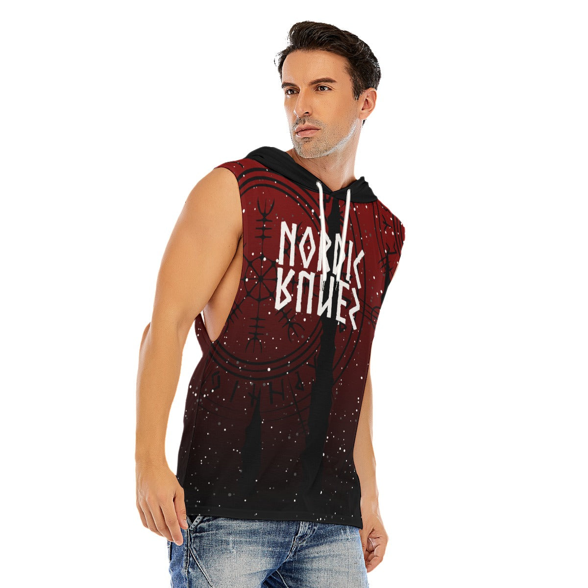 Nordic Runes Gaming Men's AOP Hooded Tank