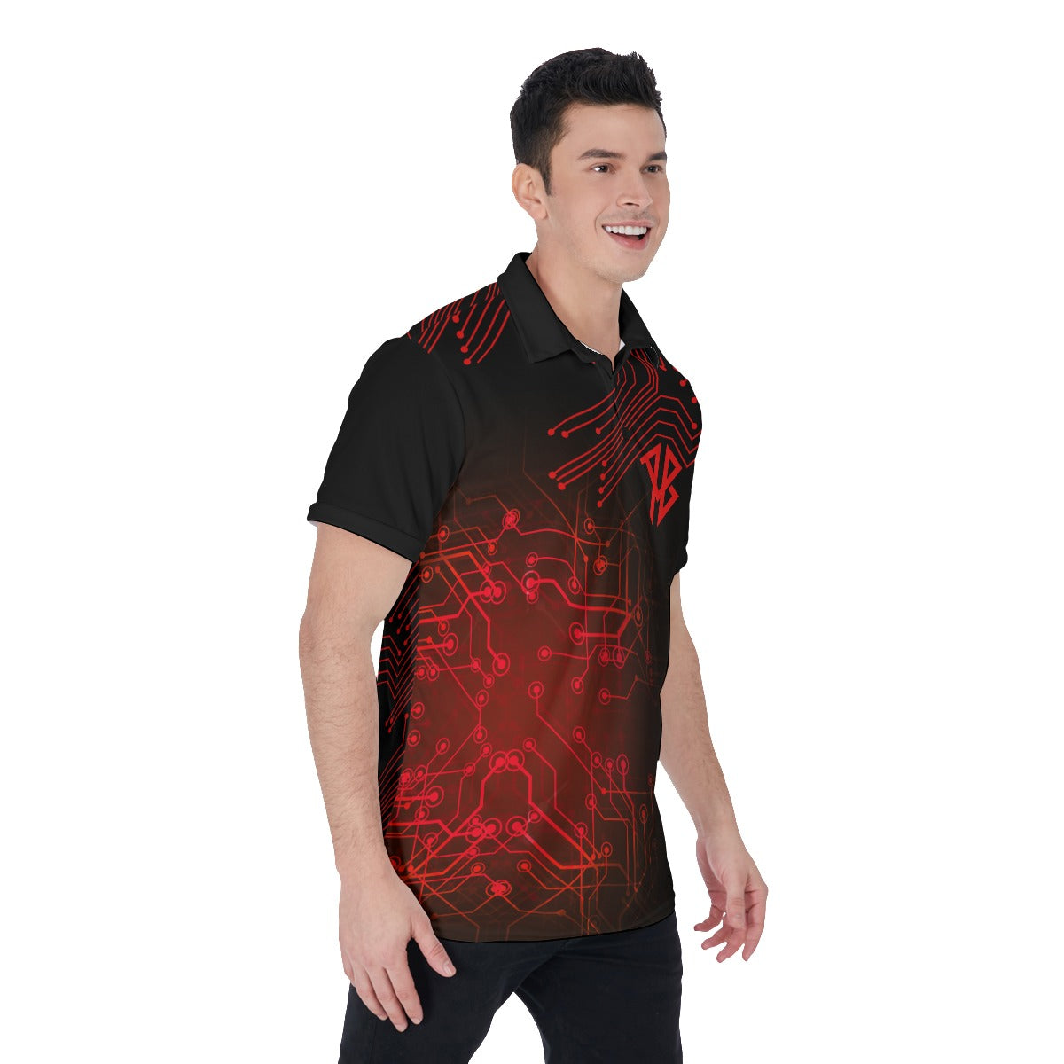 Men's AlphaBroVR Digital AB Polo Shirt